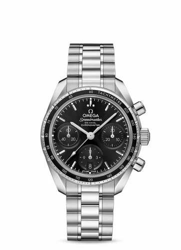 Omega Speedmaster Co-Axial 38 Stainless Steel / Black / Bracelet 324.30.38.50.01.001 (32430385001001)